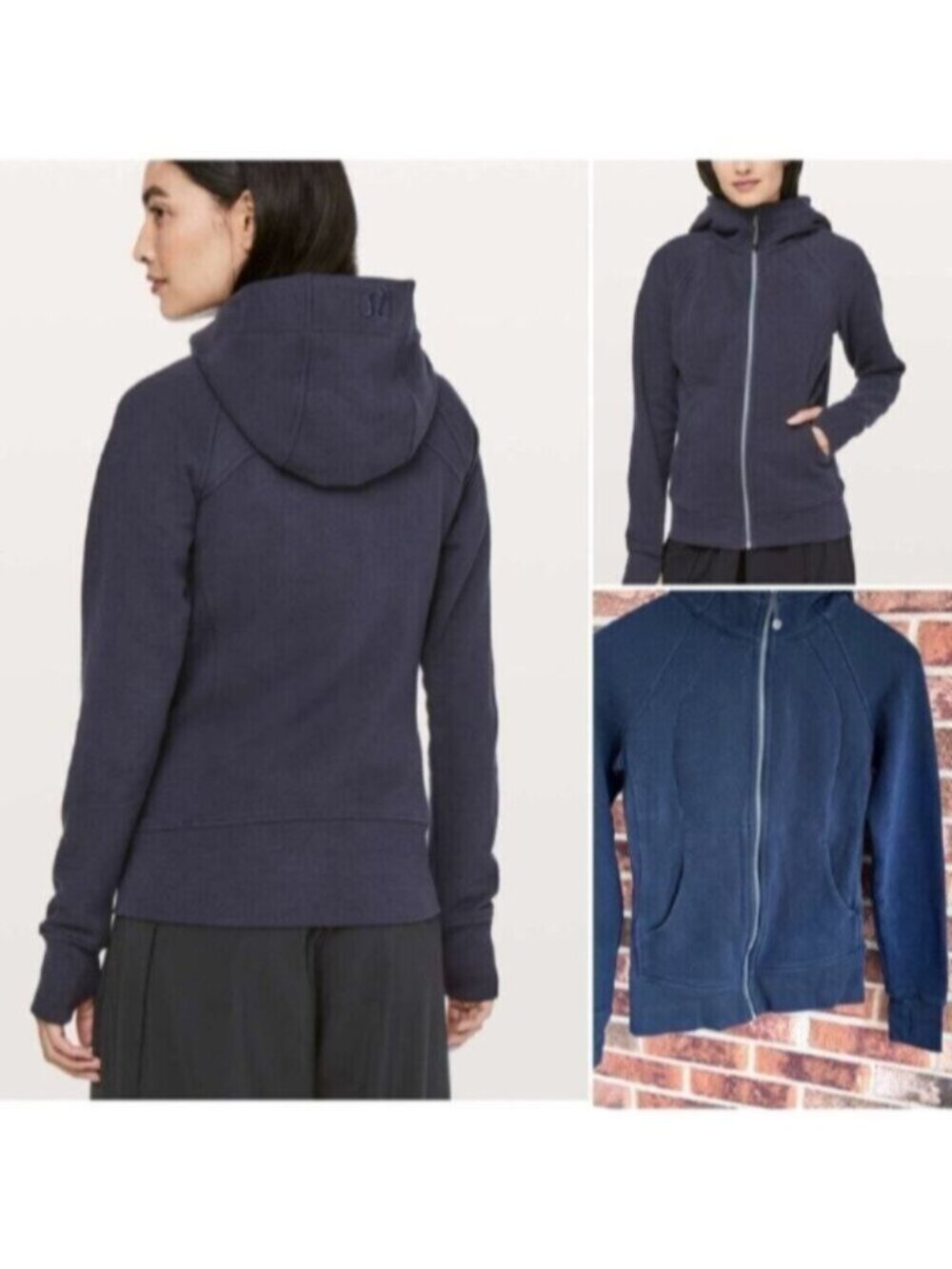 Lululemon  ^ Scuba Full-Zip Hoodie 2023 EUC Size 4 Navy